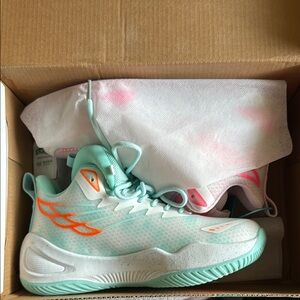 Mint Green,Orange and Pink Mix Matched Athletic Sneakers